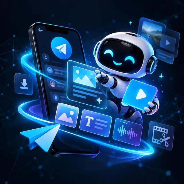 Робот-помощник, Telegram и инструменты для работы с видео, аудио и текстом